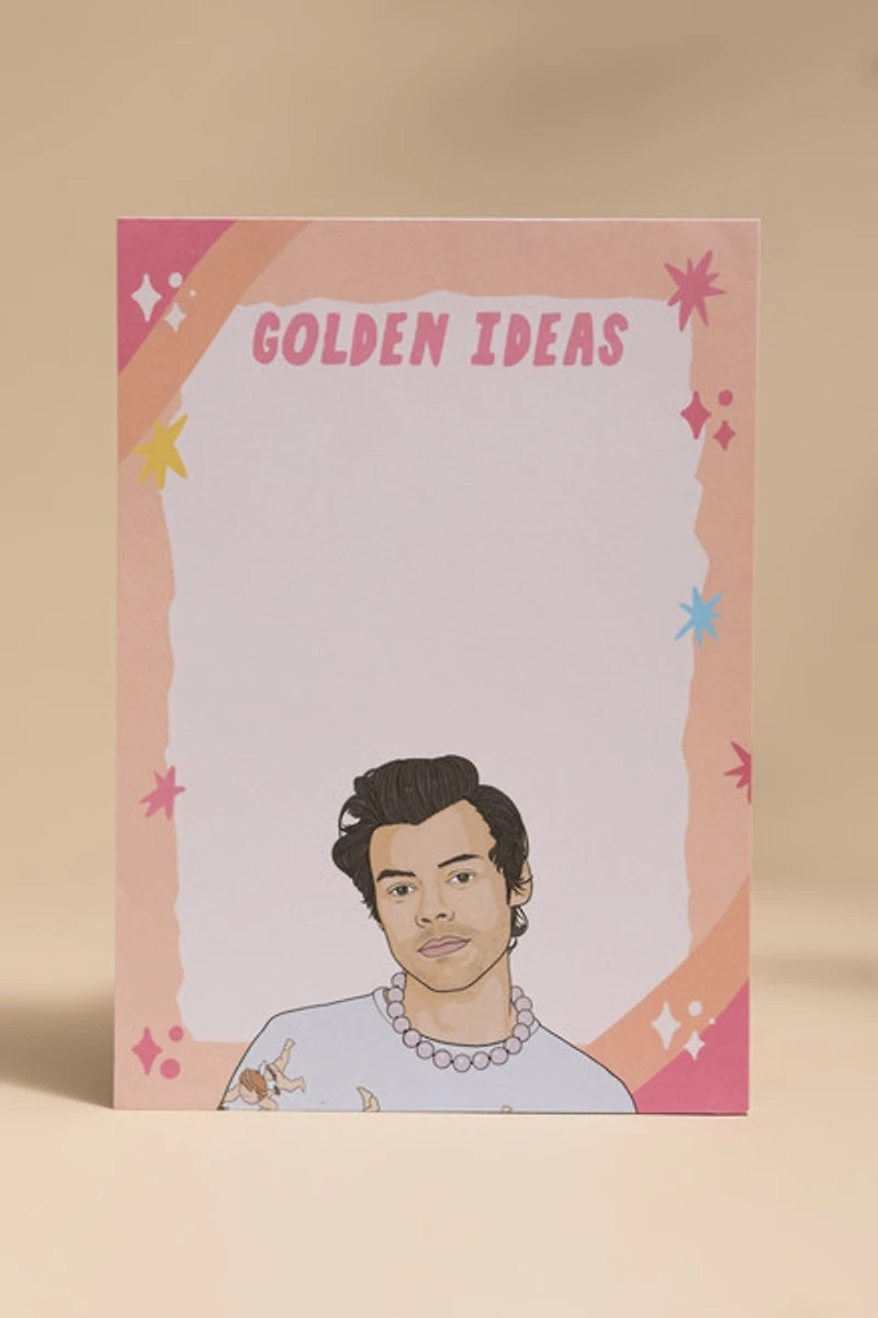 Harry Styles Golden Ideas Notepad