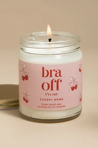 Bra Off Cherry Bomb 9oz Scented Candle Jar