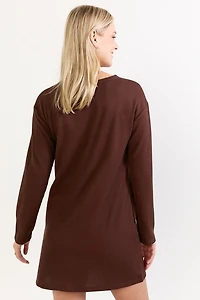 Lucy Rib Knit Shift Mini Dress