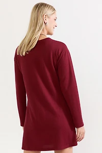 Lucy Rib Knit Shift Mini Dress