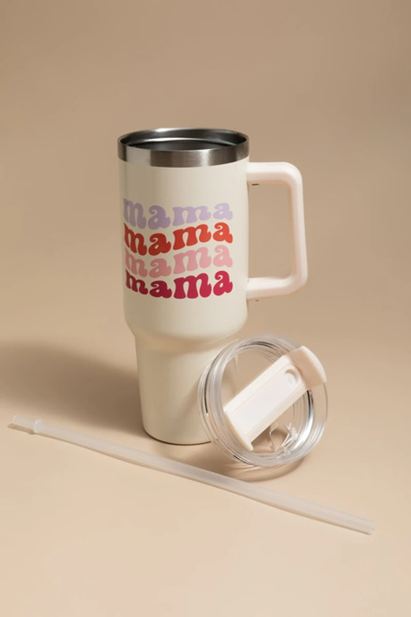 Mama Mama Mama 40oz Water Tumbler