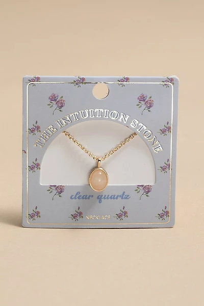 The Intuition Stone Carded  Pendant Necklace