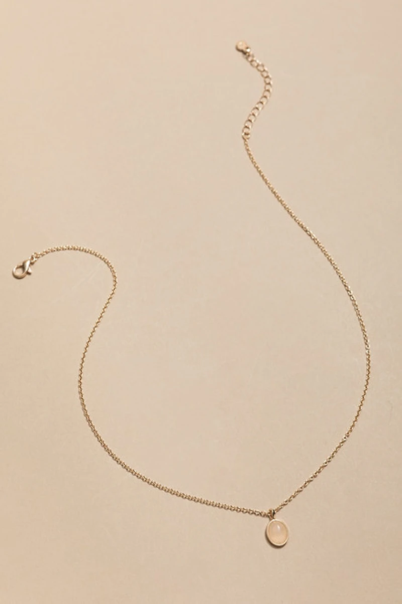 The Intuition Stone Carded  Pendant Necklace