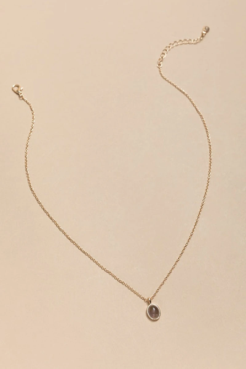 The Healing Stone Carded Pendant Necklace