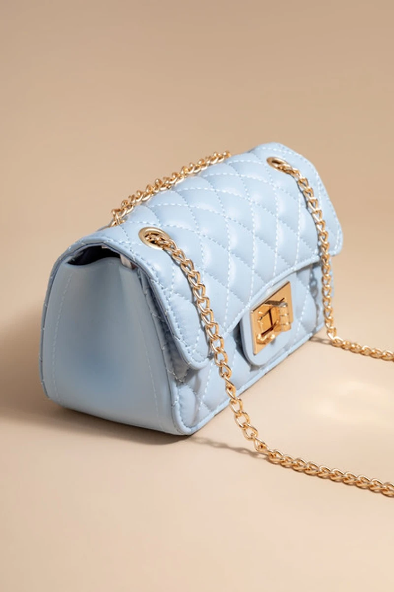 Carol Quilt Turnlock Crossbody Bag