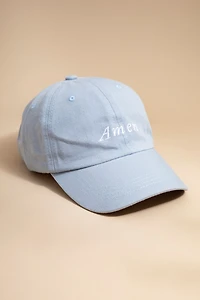 Amen Script Baseball Hat