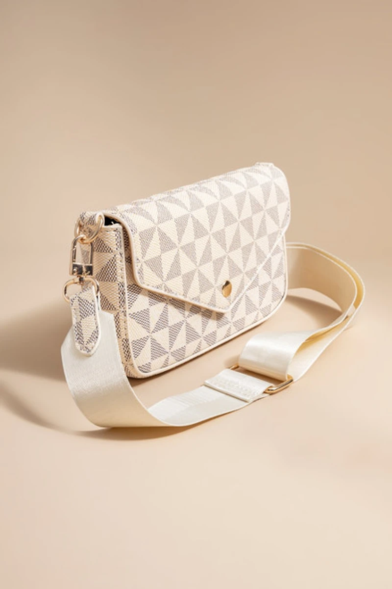 Iris Checkered Envelope Crossbody Bag