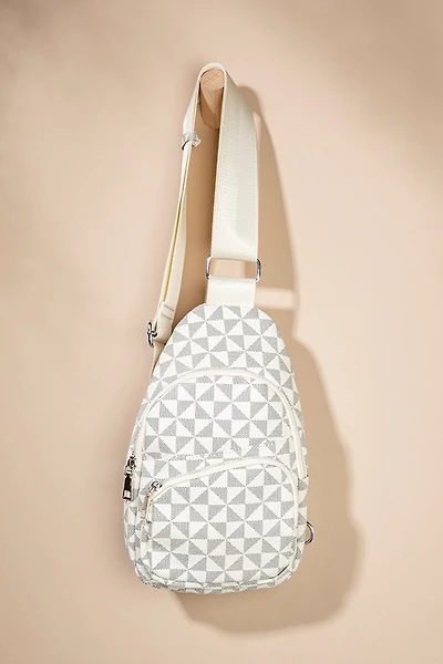 Kelsie Checkered Sling Backpack