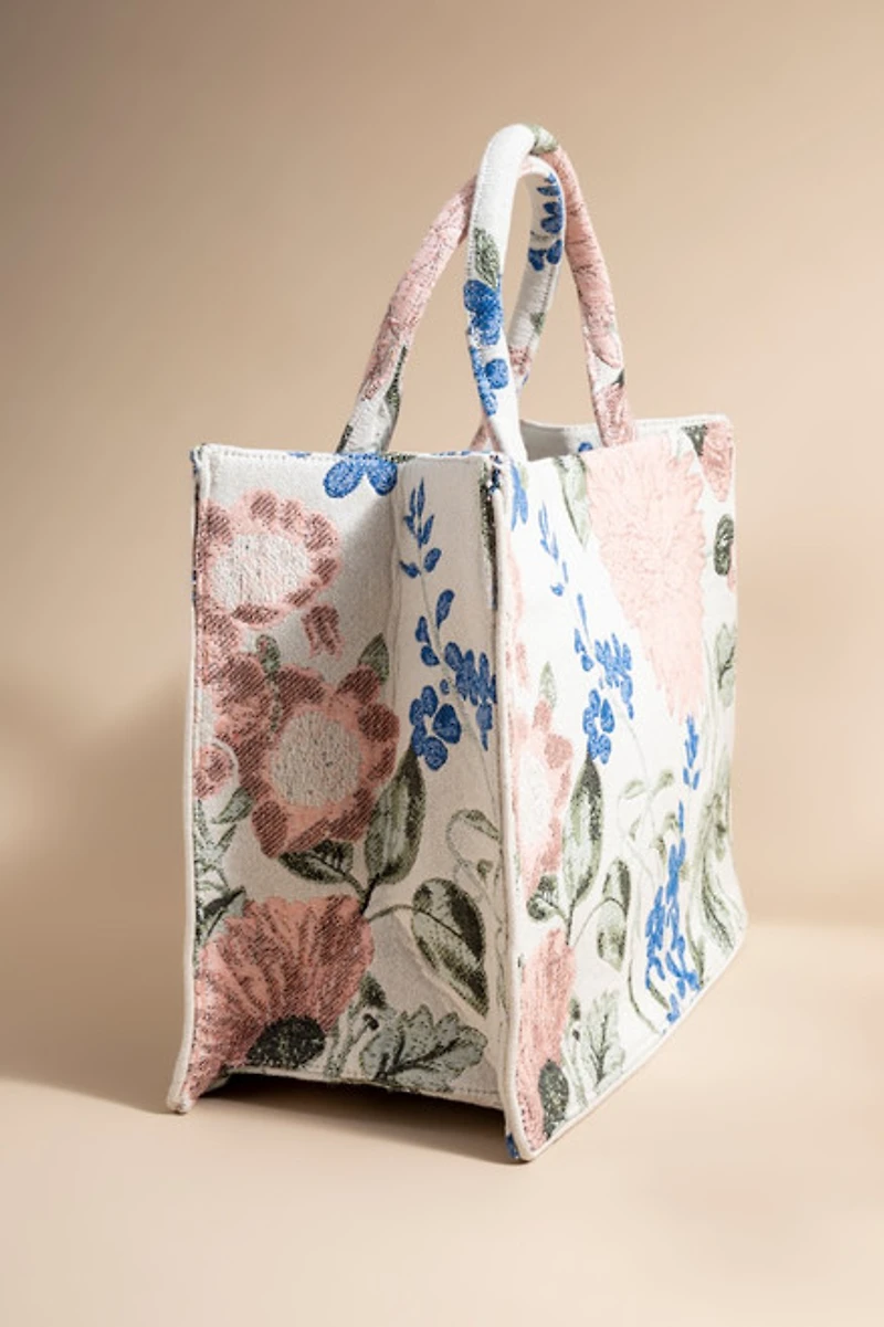 Kathryn Floral Canvas Tote Bag