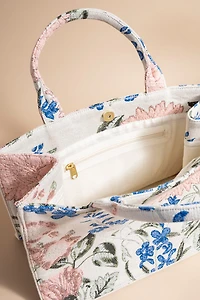 Kathryn Floral Canvas Tote Bag