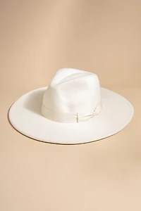 Jolie Bow Belt Wide Rim Hat