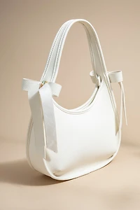 Kristy Vegan Leather Bow Ties Handbag