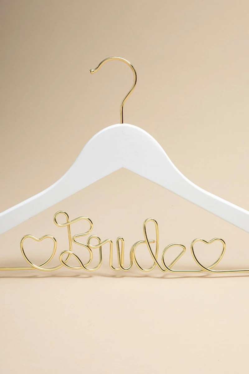 Golden Bride Clothes Hanger