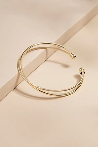 Shelly Golden X Cuff Bracelet