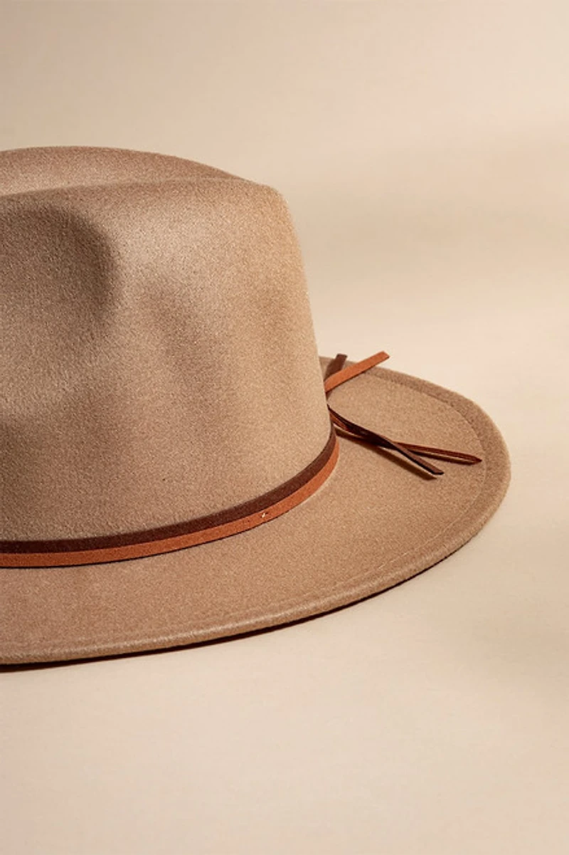 Melissa Short Brim Tie Band Panama Hat