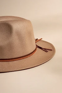 Melissa Short Brim Tie Band Panama Hat