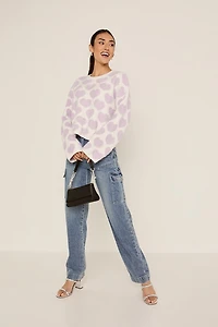 Tammie Pearl Embellished Heart Pullover Sweater