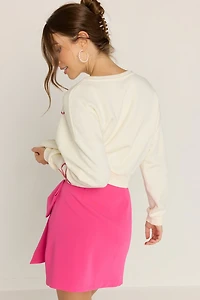 Shelley Oversized Bow Mini Skirt