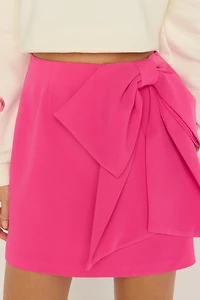 Shelley Oversized Bow Mini Skirt