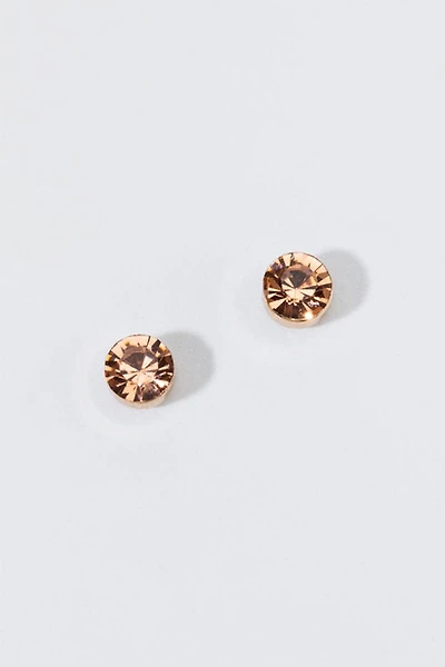 Hello Franki Rose Gold Crystal Studs for girls