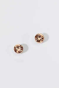 Hello Franki Rose Gold Crystal Studs for girls