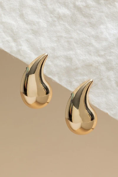Holly Golden Comma Stud Earrings