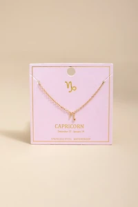 Capricorn Stainless Steel Pendant Necklace