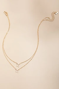 Best Friends Bow Carded Pendant Necklace Set