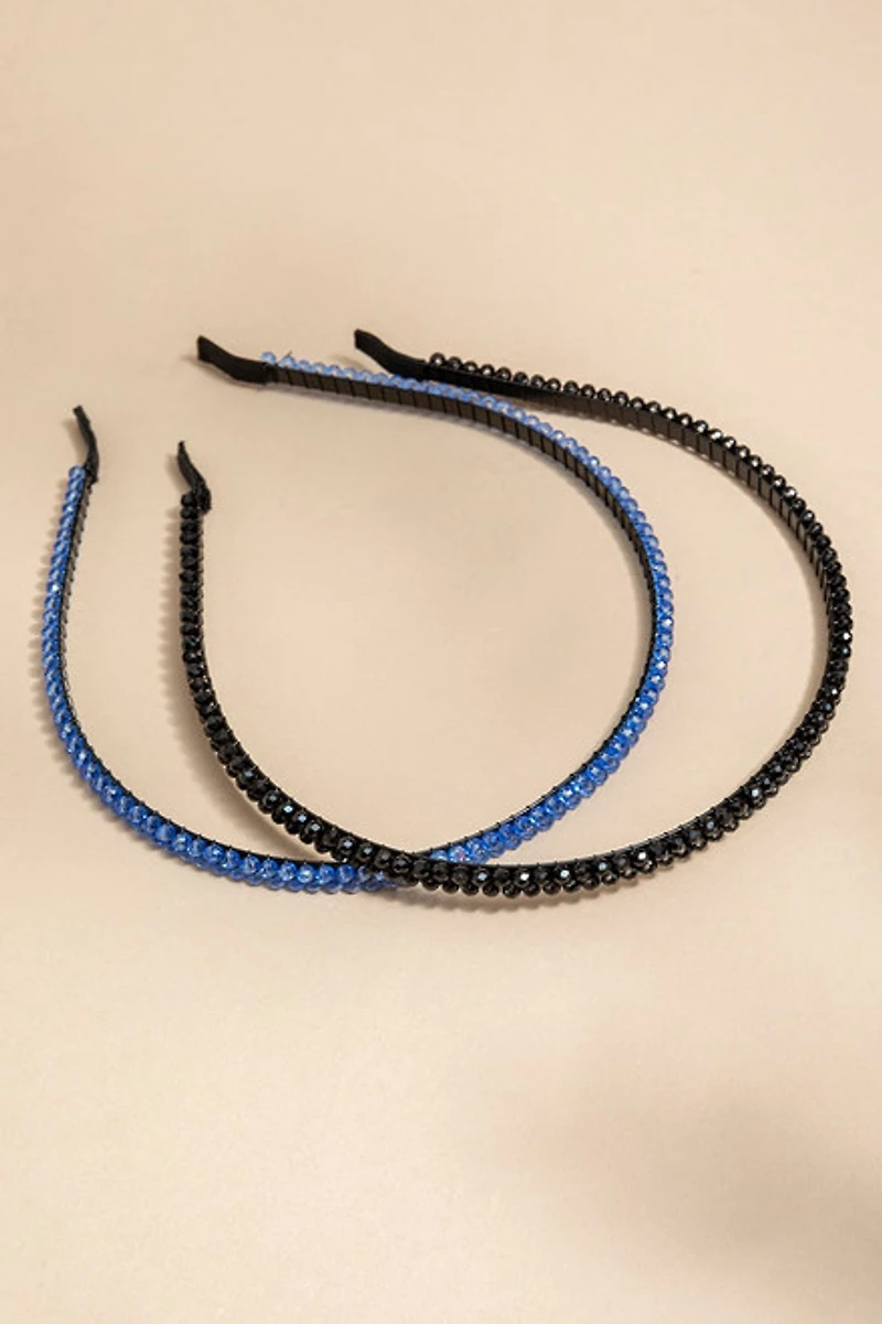 Teresa Beaded Thin Headband Set