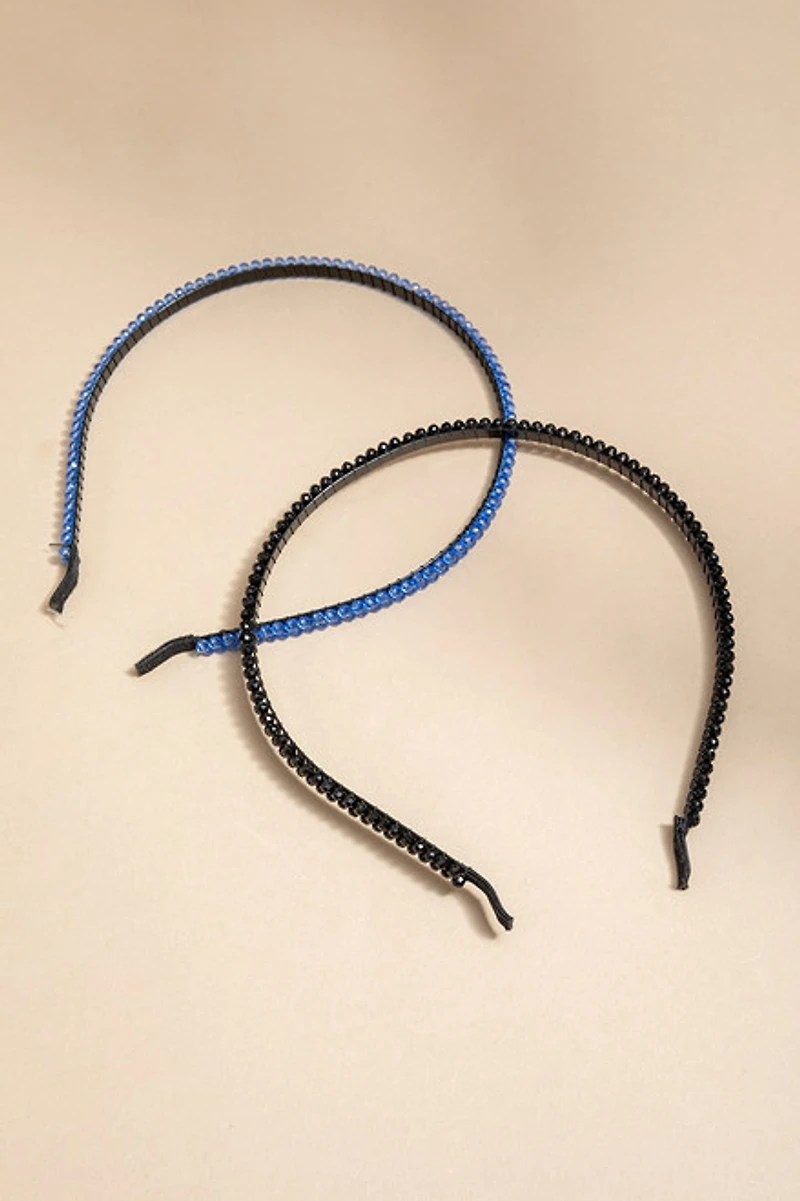 Teresa Beaded Thin Headband Set