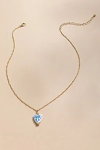 Bridget Ceramic Heart Pendant Necklace