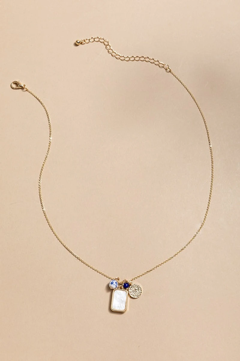 Kaitlin Cluster Charm Pendant Necklace