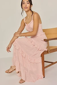 Alexis Strappy Ruffle Tiered Maxi Dress