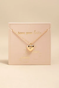 Love You Latte Boxed Carded Necklace