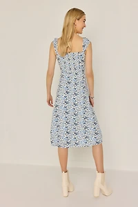 Faye Floral Midi Dress