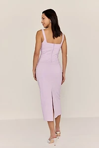 Miley Square Neck Midi Dress