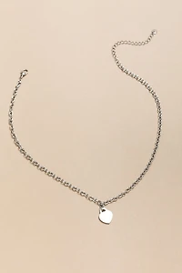 Trudy Stainless Steel Heart Locket Pendant Necklace