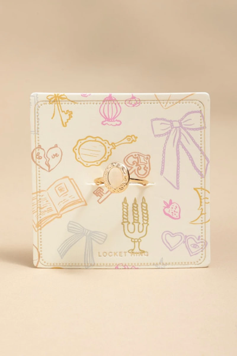 Matilda Vintage Carded Locket Ring