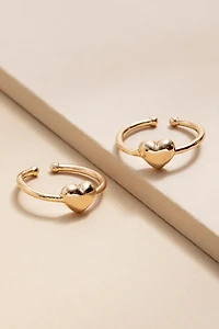 Love U Fam XOXO Bestie Heart Carded Ring