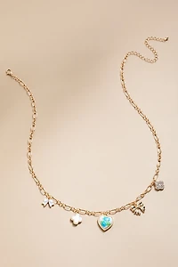Ophelia Multiple Charm Single Strand Necklace