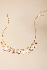 Lillian Mixed Chunky Charm Icon Necklace