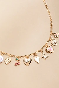 Lillian Mixed Chunky Charm Icon Necklace