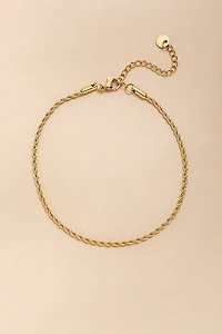 Valerie Stainless Steel Twisted Chain Anklet