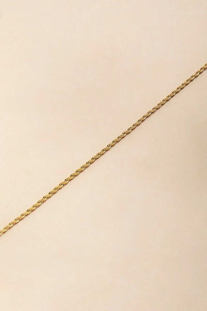 Valerie Stainless Steel Twisted Chain Anklet