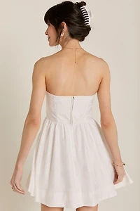 Jenna Strapless Jacquard Mini Dress