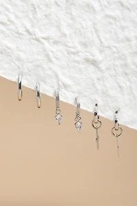 Rosa Mixed Style Hoop Earring Set