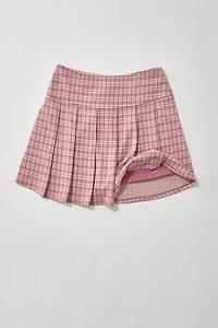 Hello Franki Plaid Pleated Skort for girls