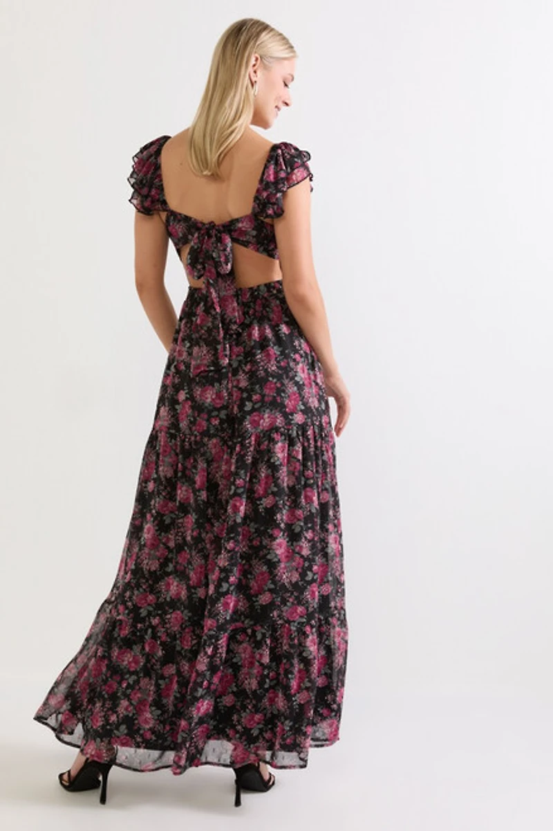 Darcy Sweetheart Bow Back Maxi Dress