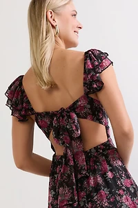 Darcy Sweetheart Bow Back Maxi Dress