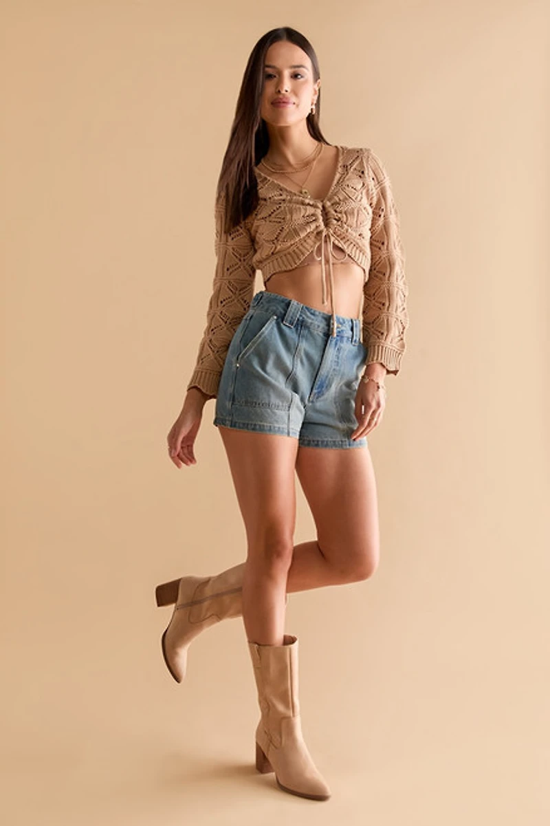 Tory Denim Cargo Shorts